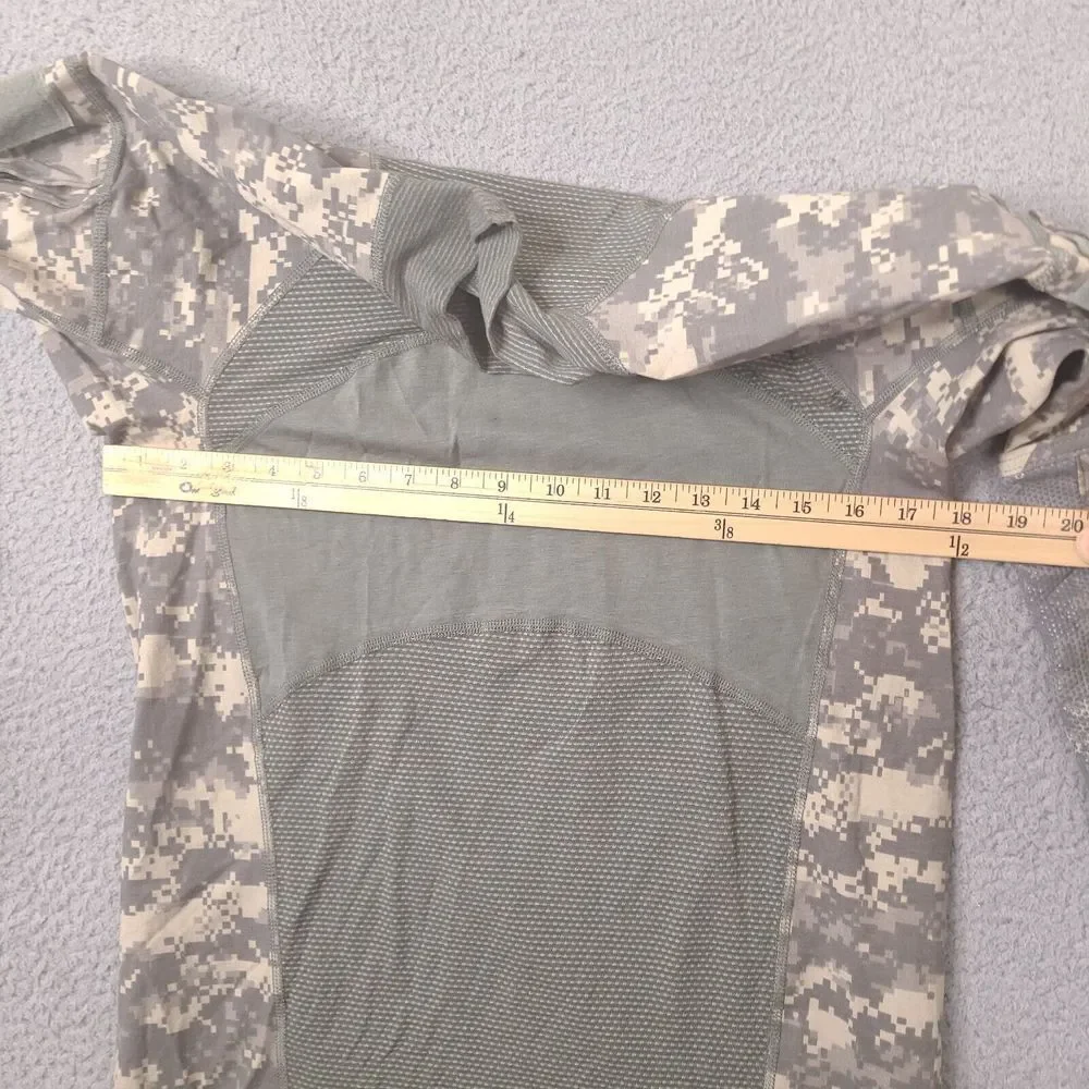 Massif Army Combat Shirt Mens Small Long‎ Sleeve Mock Neck Digital Camo US Army